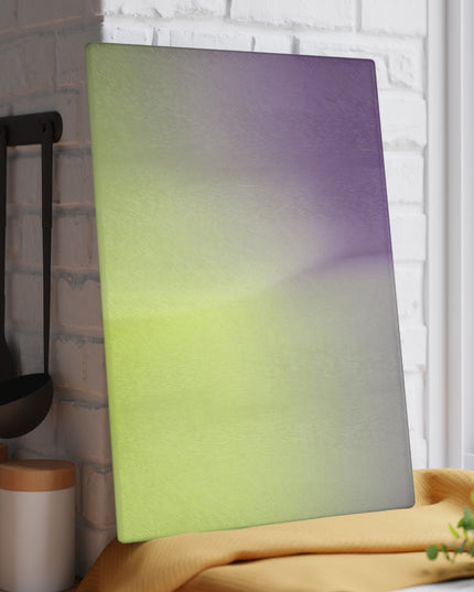 Purple Golden Fade 11" x 15" Glass Cutting Board