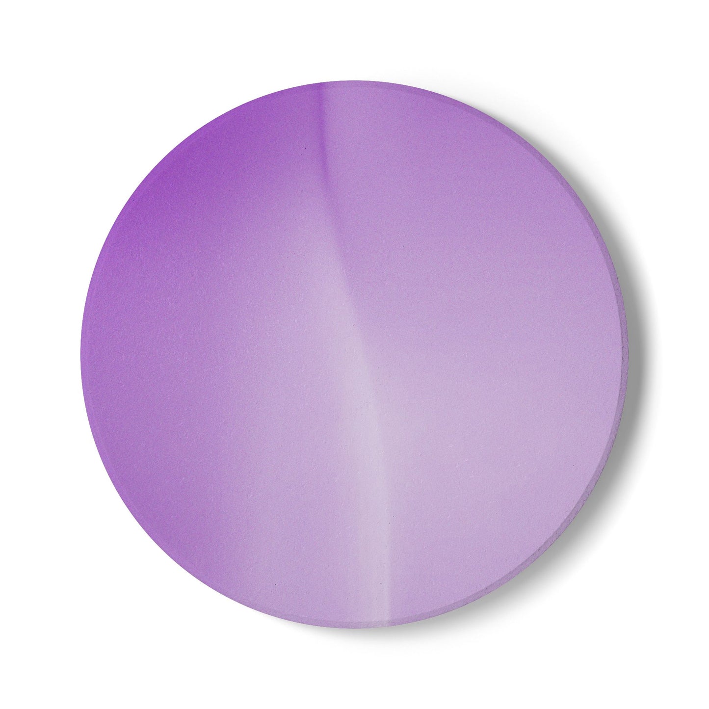 Soft Lavender Fade 4" x 4" Round Ceramic Coaster