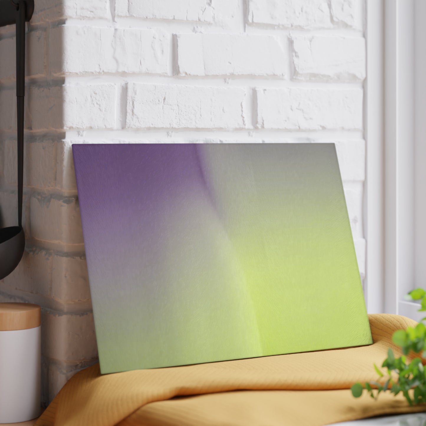 Purple Golden Fade 8" x 11" Glass Cutting Board