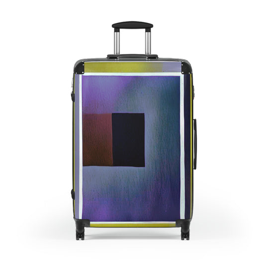 Zeta Shadow Large Suitcase with built in lock, 4 double-wheels, telescopic handle, and ABS back hard-shell