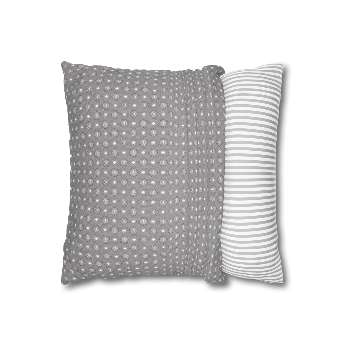 Desaturated Star-crossed Bodies Spun Polyester Square Pillowcase, 14" x 14"