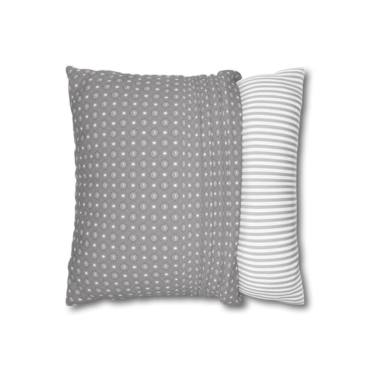 Desaturated Star-crossed Bodies Spun Polyester Square Pillowcase, 14" x 14"