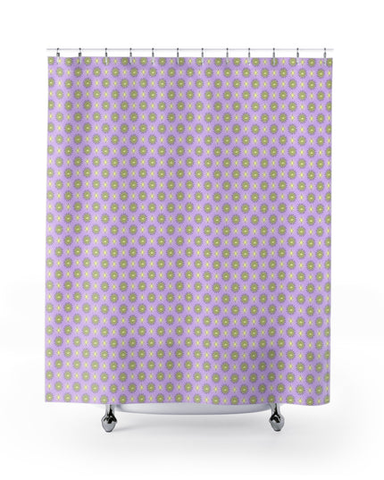 Magenta Star-crossed Bodies Shower Curtain, 71" x 74"