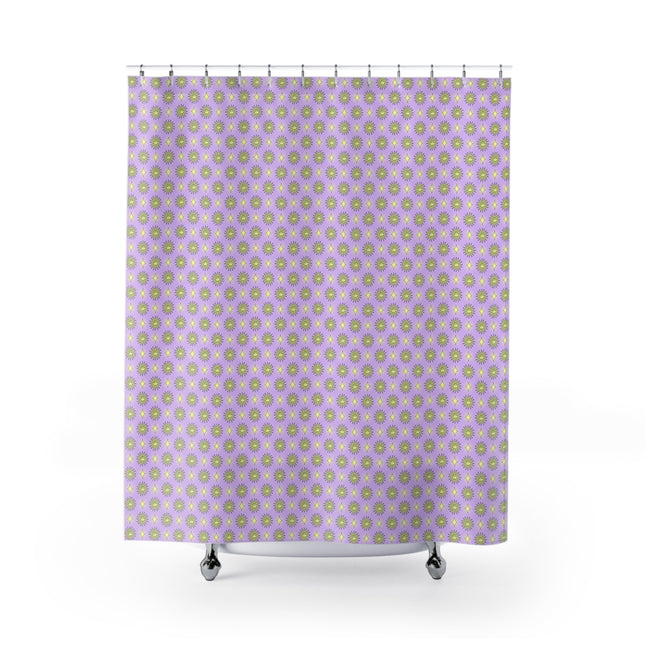 Magenta Star-crossed Bodies Shower Curtain, 71" x 74"