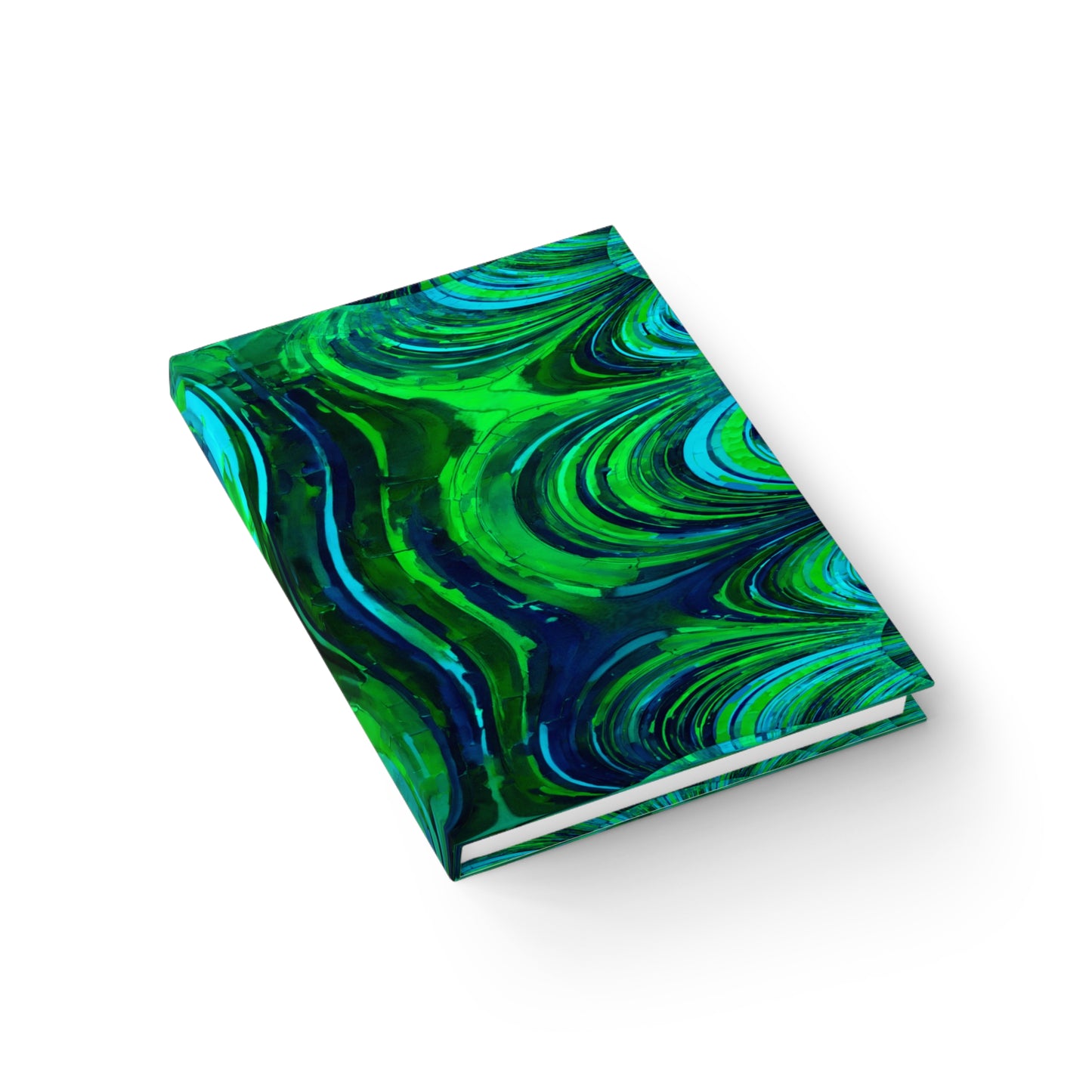 Uzi Spiral Blue Green 5" x 7" Journal - 128 Blank pages