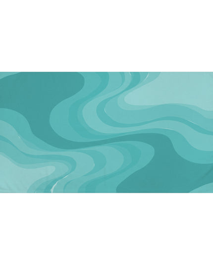 Tif Green Wavey 30" x 60" Mink-Cotton Towel (50% polyester, 50% cotton)