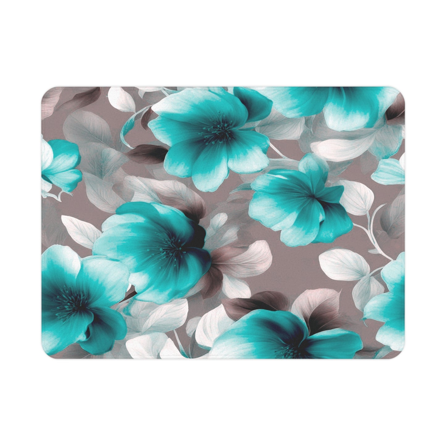 Tif Green Gray Floral Bunch Toddler Blanket, 30" x 40"