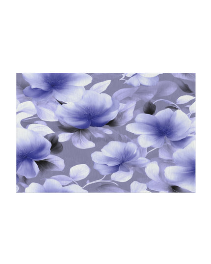 Indigo Blossom Floral Bunch Outdoor Rug, 48" x 72"