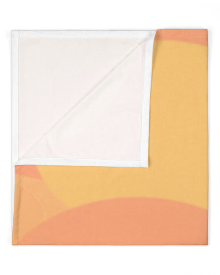 Pastel Bright Oranges Patches Baby Swaddle 30″×40″ Blanket