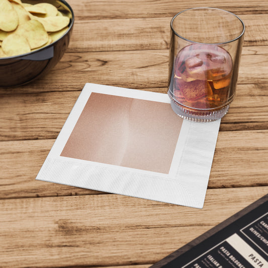 Soft Fade White Coined Napkins, 6.5" x 6.5"