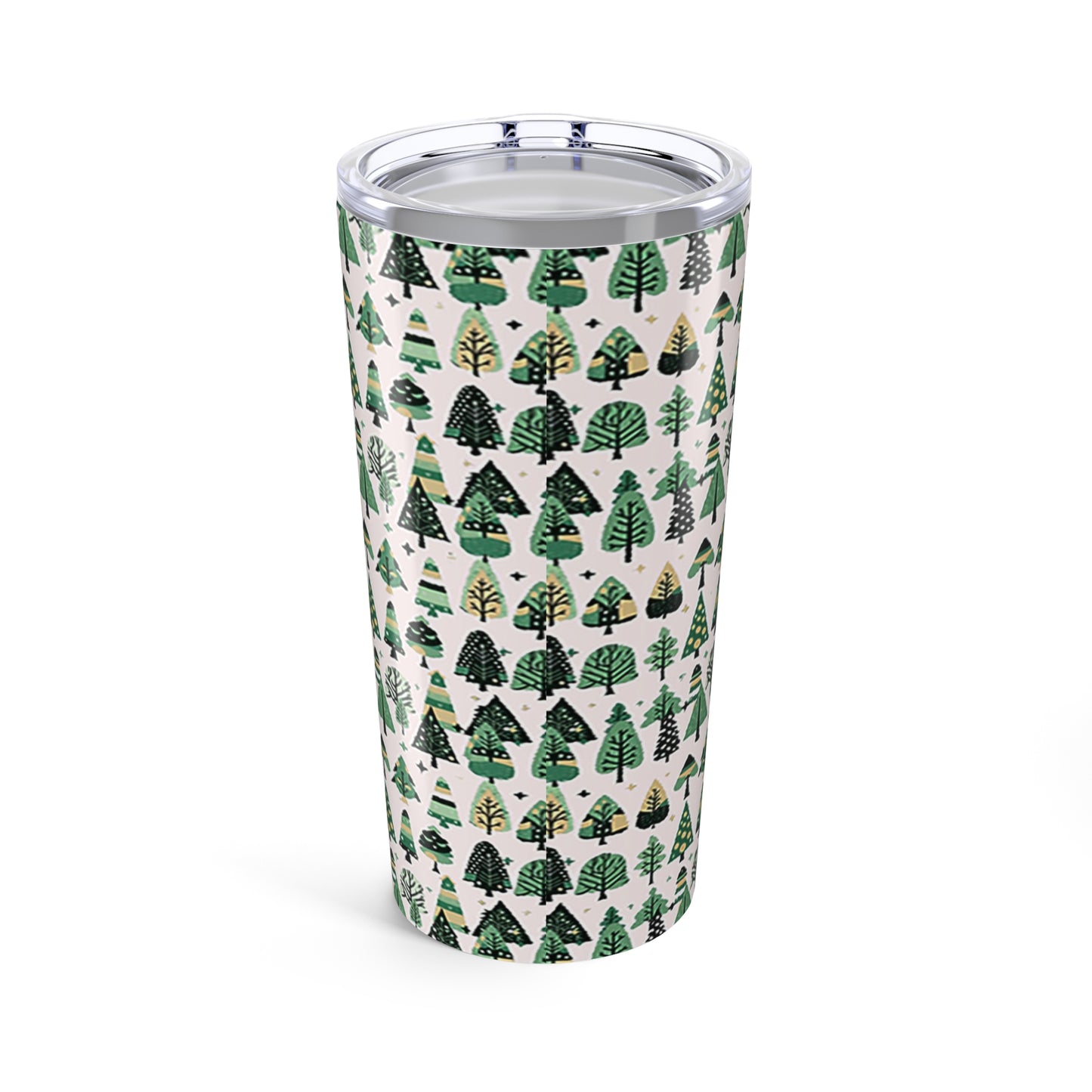Mini Vintage Green Trees Tumbler 20oz