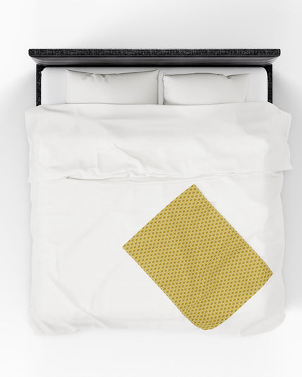 Lemongrass Star-crossed Bodies Velveteen Plush Blanket, 30" x 40"