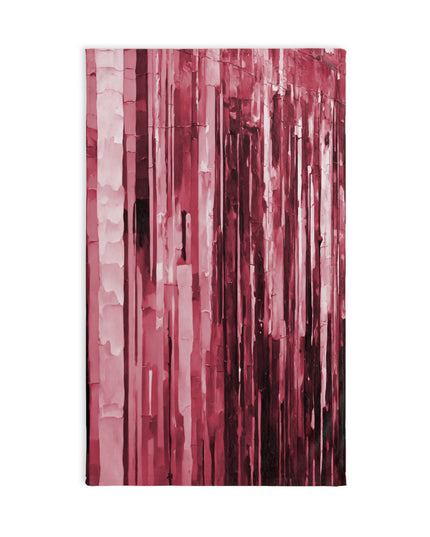 Striped Ruby Hand Towel, 16" x 28"