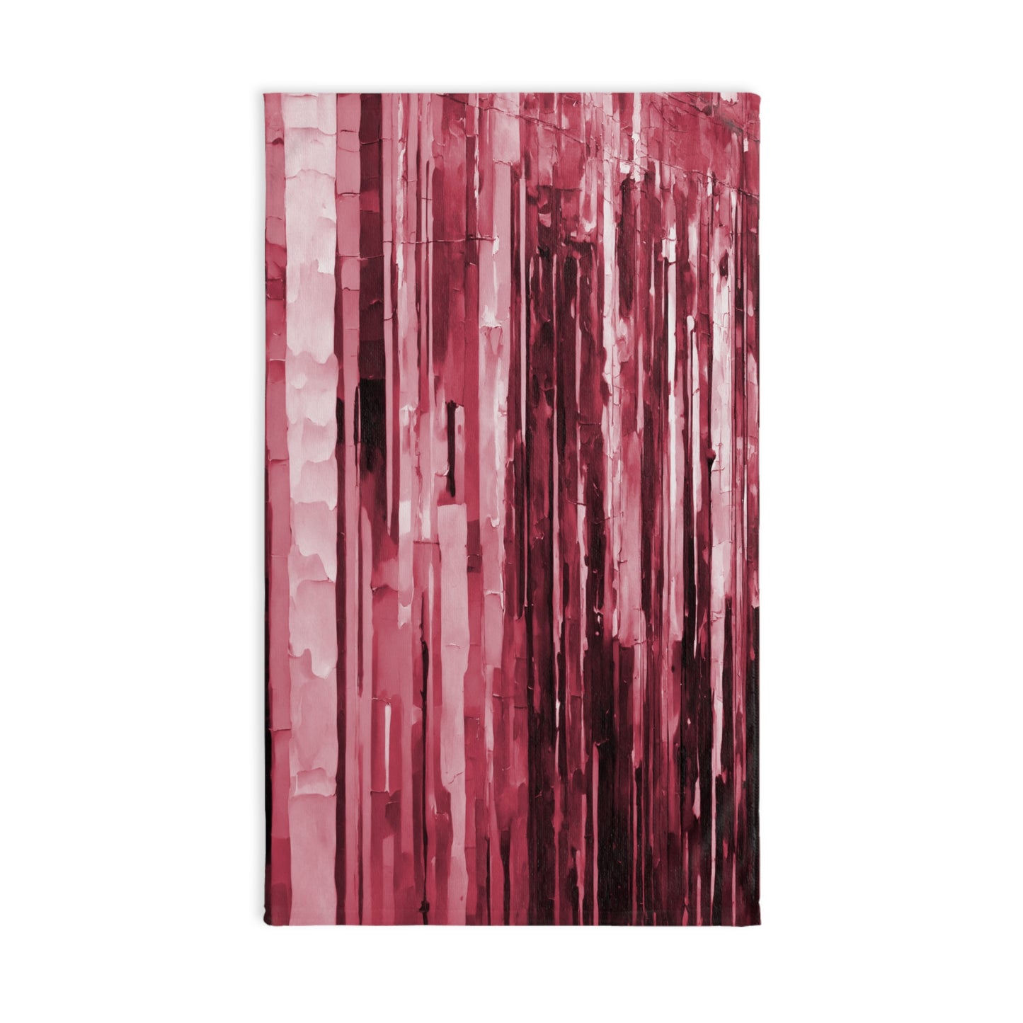 Striped Ruby Hand Towel, 16" x 28"