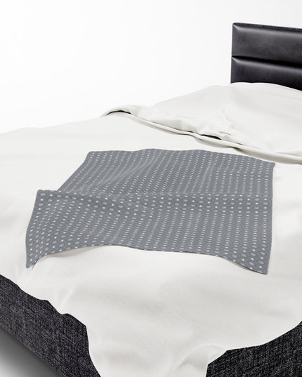 Desaturated Star-crossed Bodies Velveteen Plush Blanket, 30" x 40"