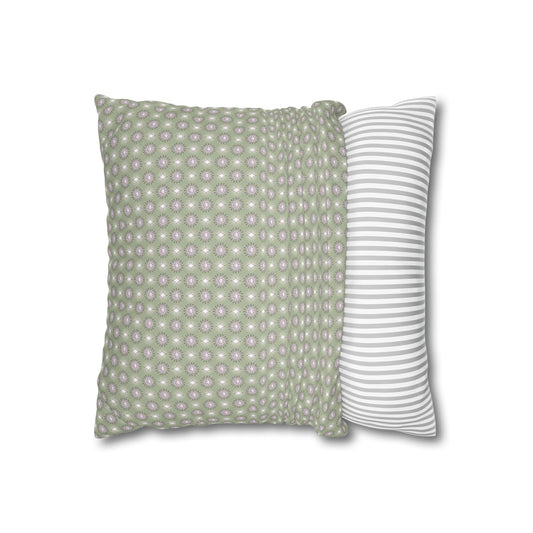 Olive Star-crossed Bodies Spun Polyester Square Pillowcase, 14" x 14"