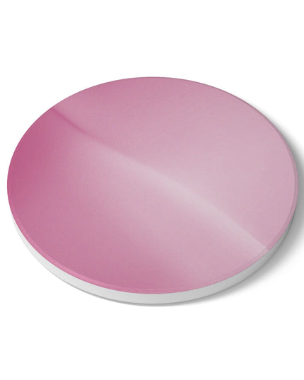 Pink Blush Fade 4" x 4" Round Ceramic Coaster