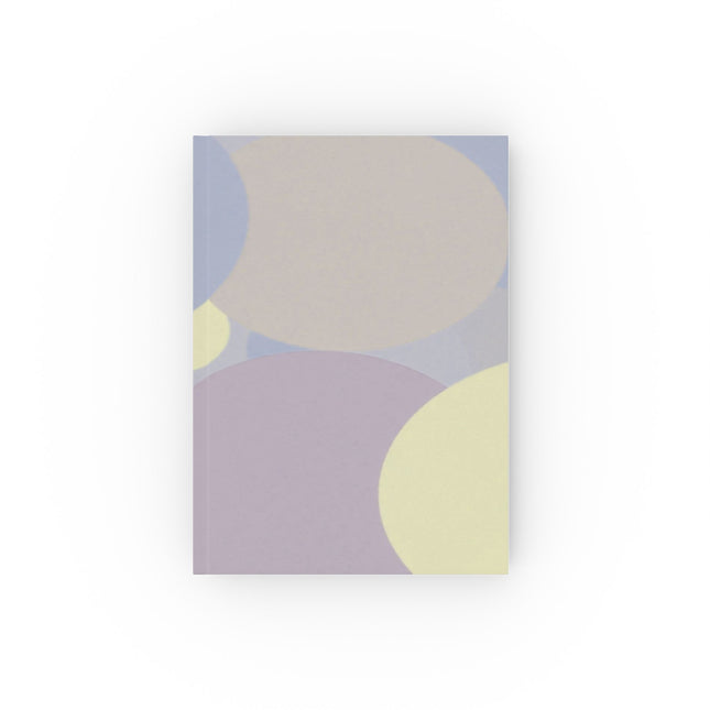 Pastel Soft Blue and Soft White Patches 5.2" x 7.4" Hard Backed Journal with 128 blank pages