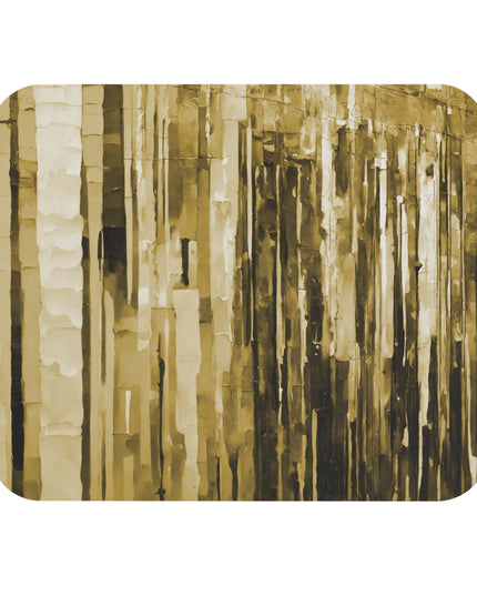 Striped Light Brown Mouse Pad, 9" x 8" Rectangle