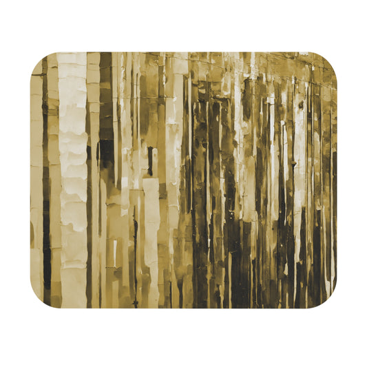 Striped Light Brown Mouse Pad, 9" x 8" Rectangle