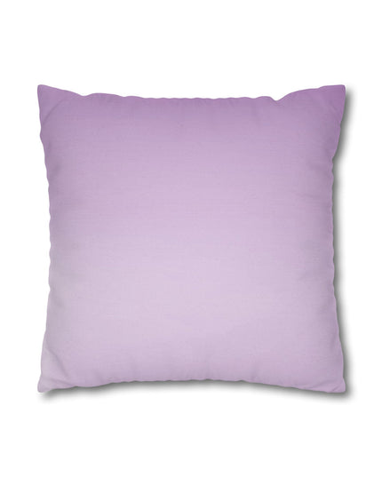 Soft Lavender Fade Spun Polyester Square Pillowcase, 14" x 14"