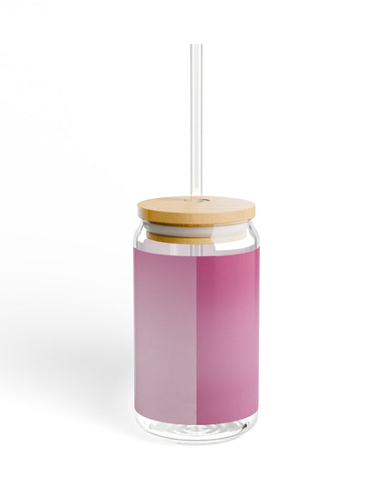 Pink Blush Fade Sipper Glass, 16oz