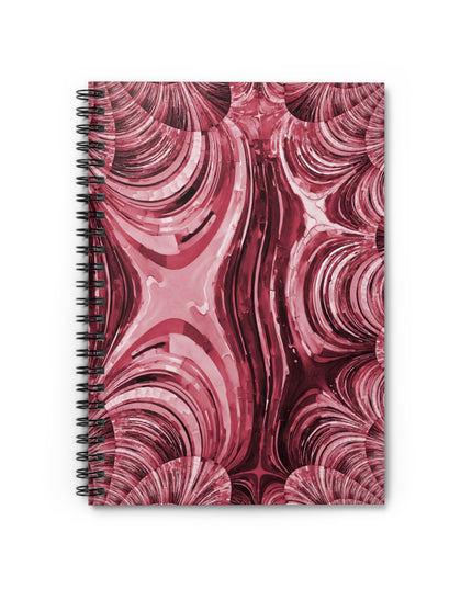 Uzi Spiral Ruby Spiral Notebook - Ruled Line, 6" x 8", 118 pages