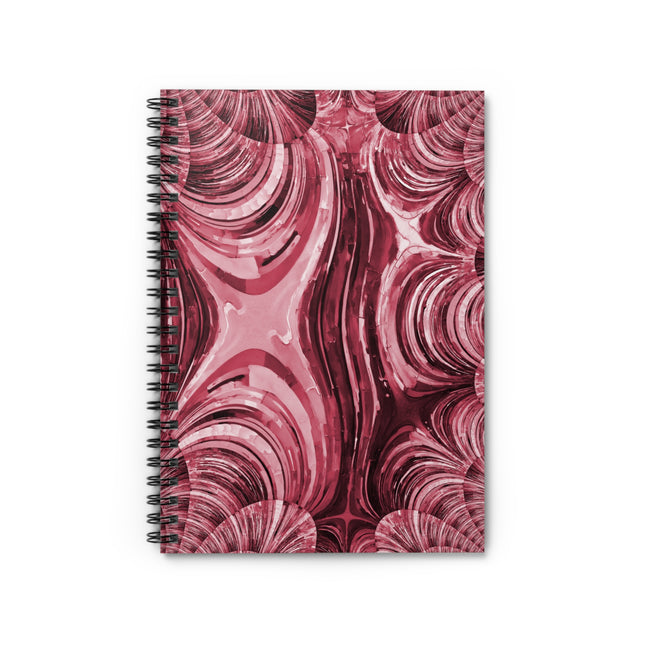 Uzi Spiral Ruby Spiral Notebook - Ruled Line, 6" x 8", 118 pages
