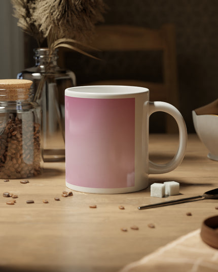 Pink Blush Fade 20 oz White Glossy Jumbo Mug