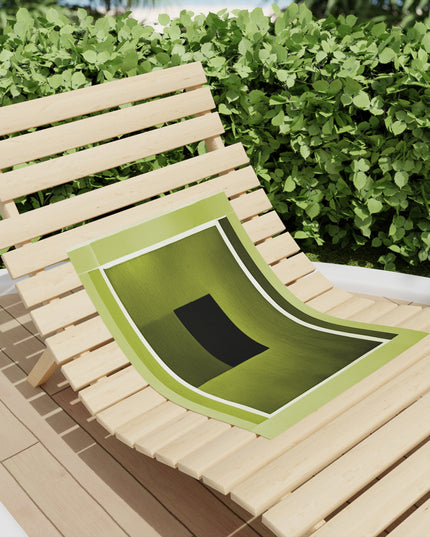 Lemongrass Shadow Beach Towel, 18" x 27"