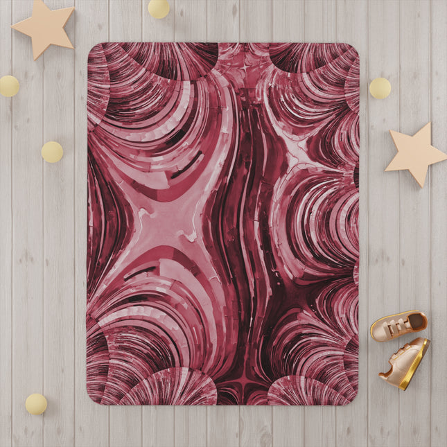 Uzi Spiral Ruby Toddler Blanket, 30" x 40"