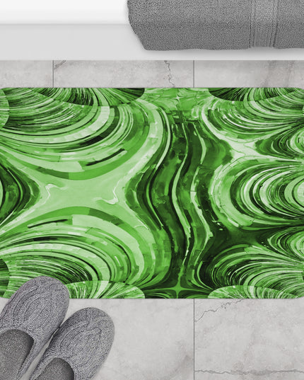 Uzi Spiral Mint Pastel 34" x 21" Bath Mat