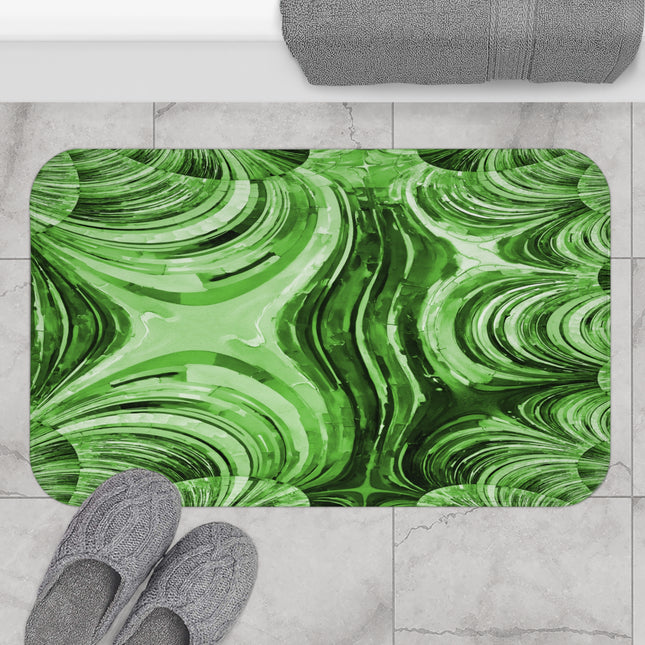 Uzi Spiral Mint Pastel 34" x 21" Bath Mat
