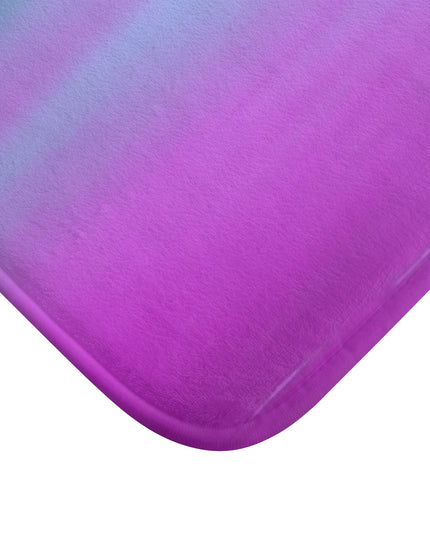 Dark Blue Green Sea Purple Fog 34" x 21" Bath Mat