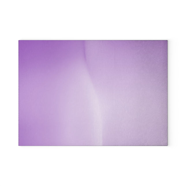 Soft Lavender Fade 8" x 11" Glass Cutting Board