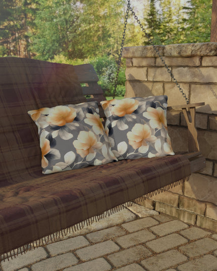 Soft Blossom Floral Bunch Outdoor Pillow, 16" x 16"