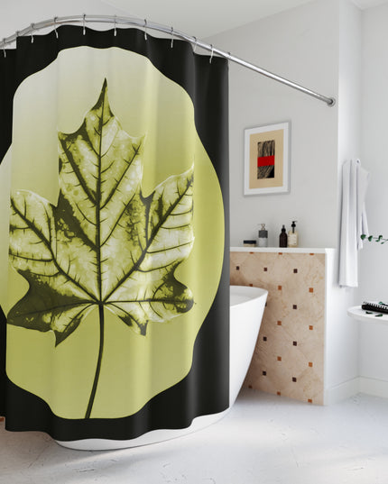 Lemongrass Maple Leaf Shower Curtains, 71" x 74"
