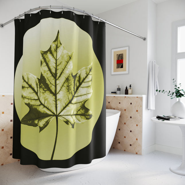 Lemongrass Maple Leaf Shower Curtains, 71" x 74"