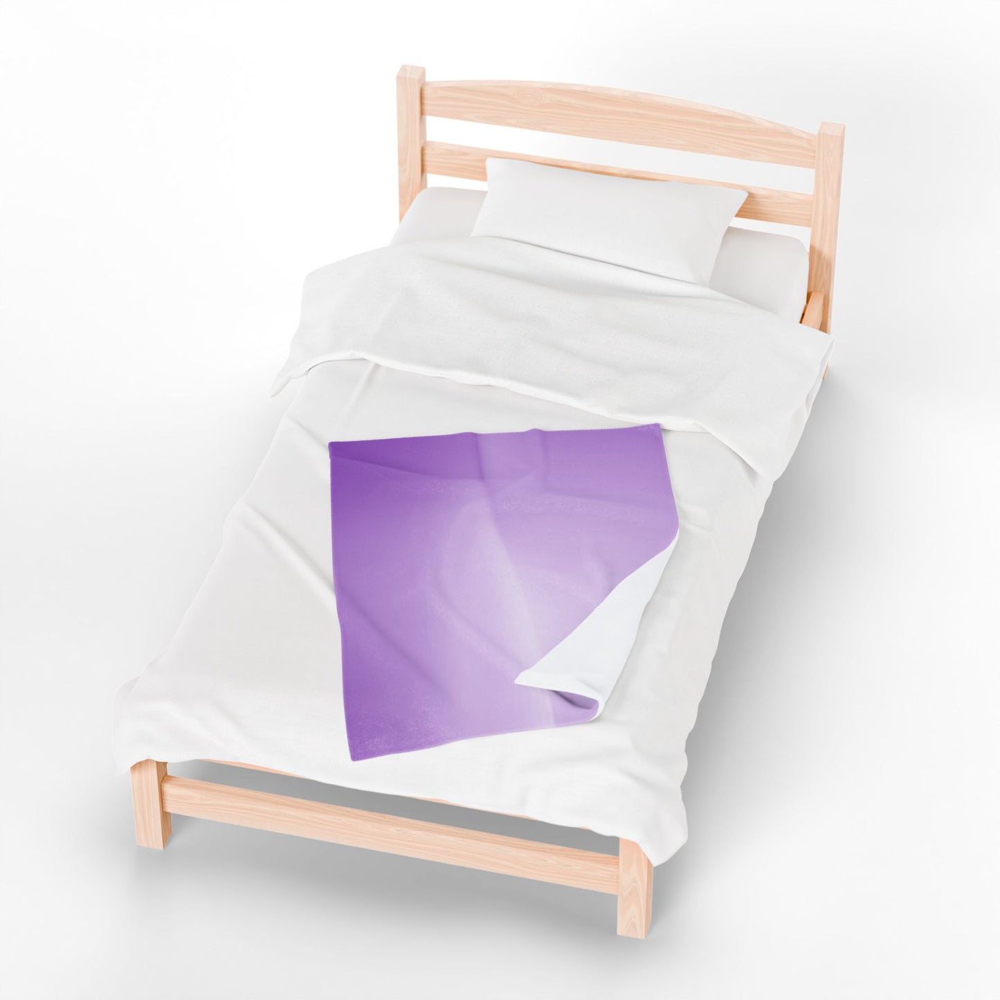 Soft Lavender Fade Velveteen Plush Blanket, 30" x 40"
