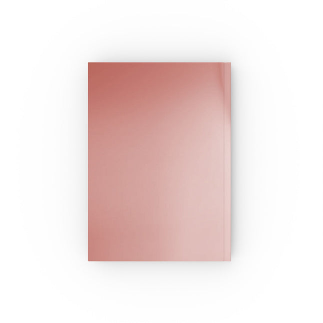 Rose Red Fade 5.2" x 7.4" Hard Backed Journal with 128 blank pages