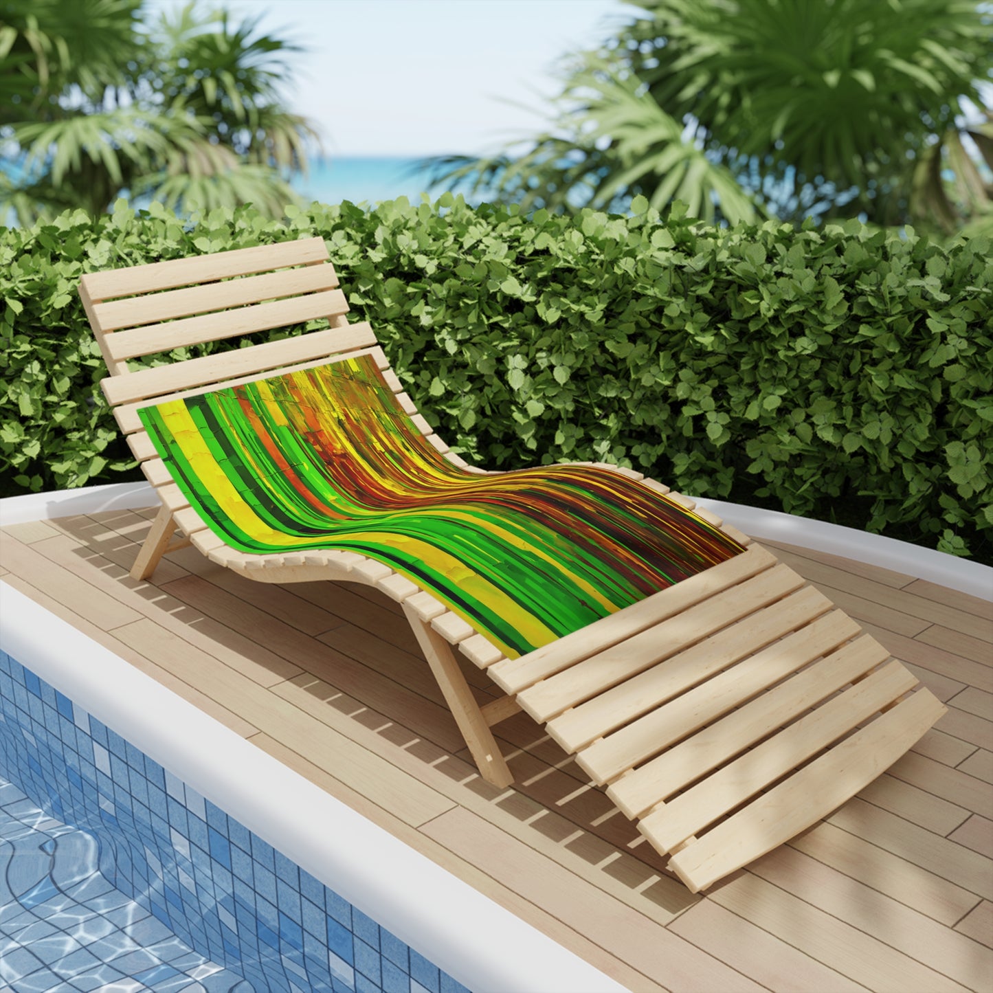 Striped Beta Beach Towel, 24" x 44"