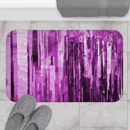 Striped Powder Pastel 34" x 21" Bath Mat