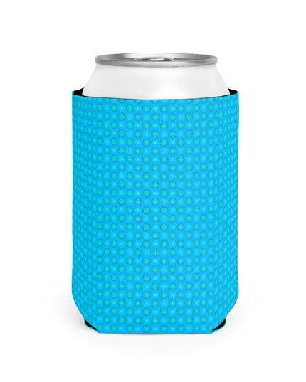Blue Green Star-crossed Bodies 12 oz Can Cooler Sleeve