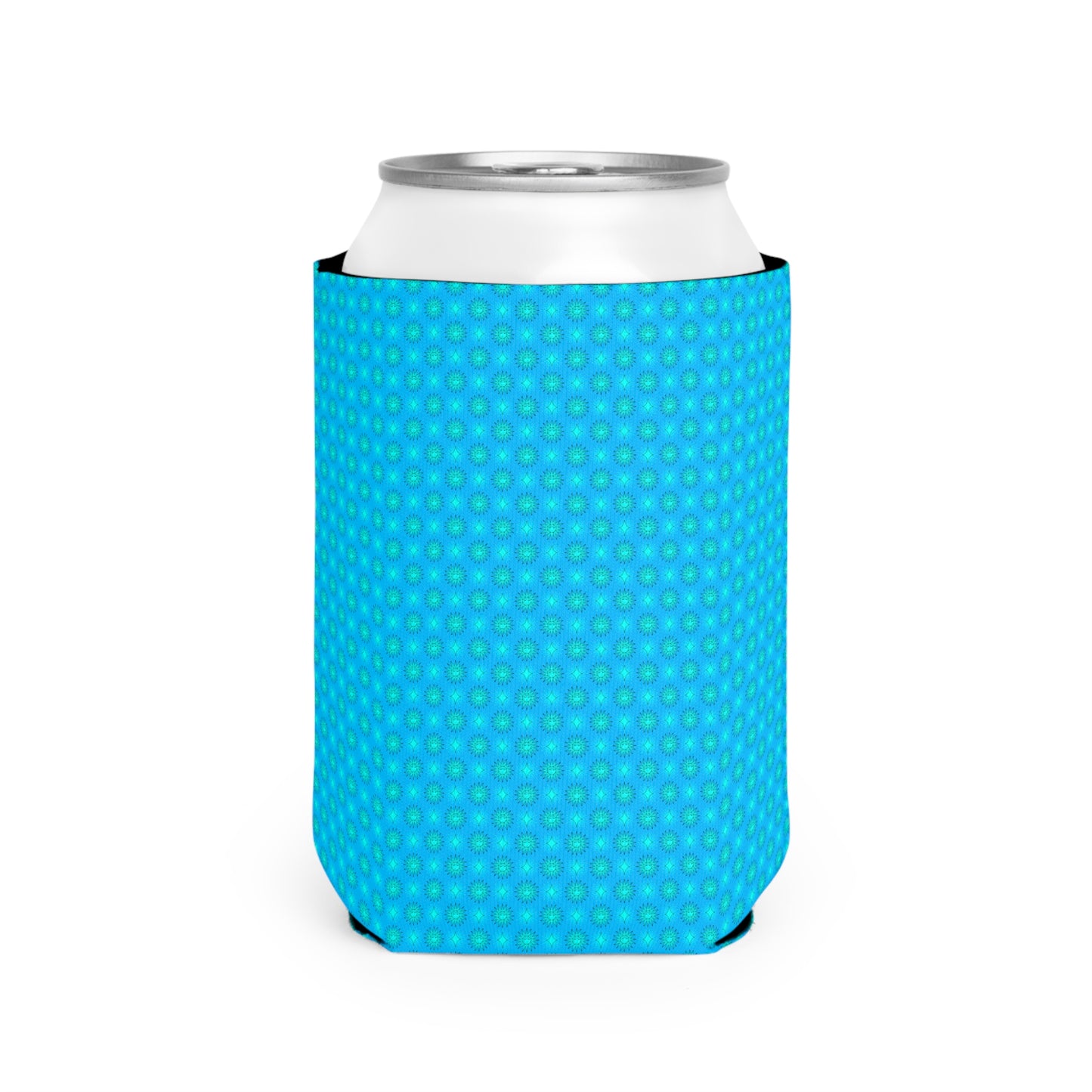Blue Green Star-crossed Bodies 12 oz Can Cooler Sleeve
