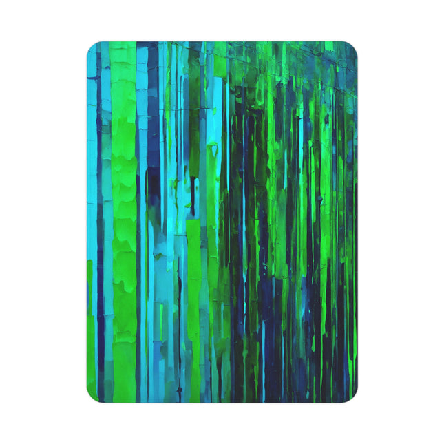 Striped Blue Green Toddler Blanket, 30" x 40"