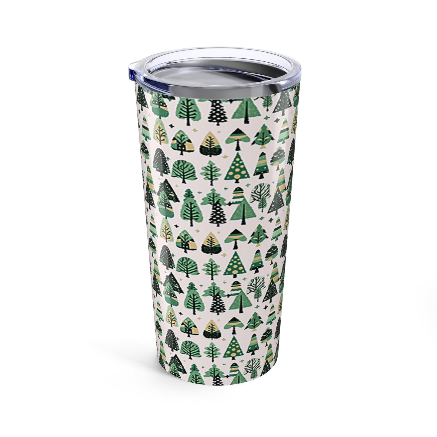 Mini Vintage Green Trees Tumbler 20oz
