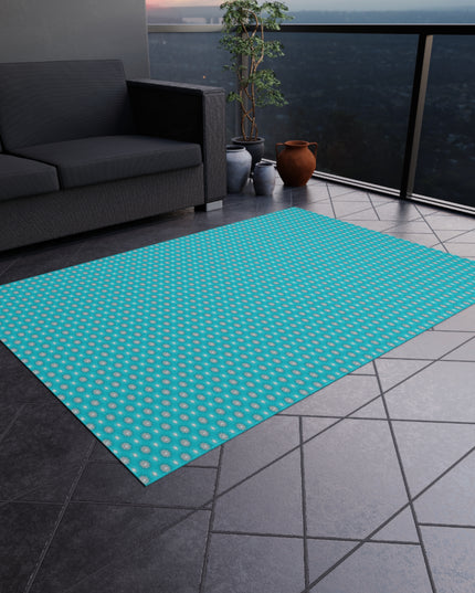 Tif Green Star-crossed Bodies Outdoor Rug, 60" x 84"