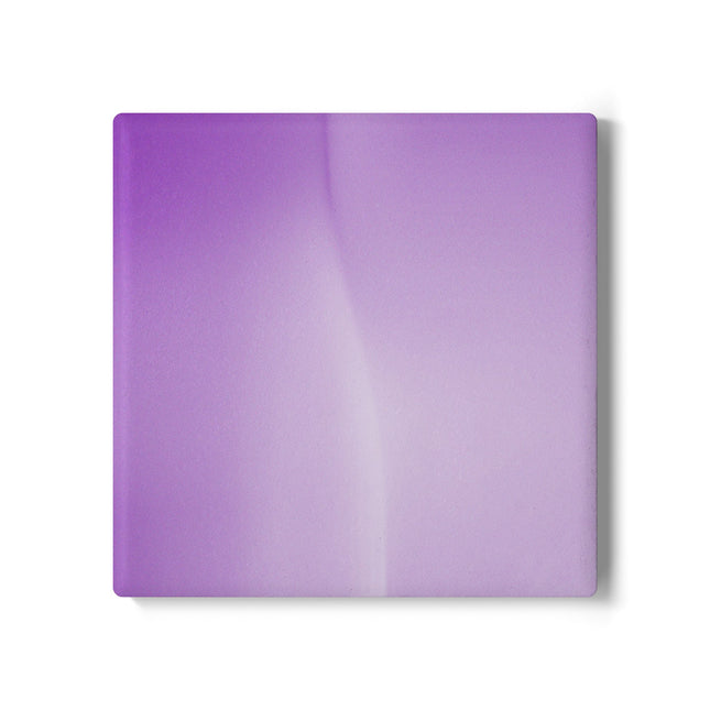 Soft Lavender Fade 4" x 4" Square Ceramic Coaster
