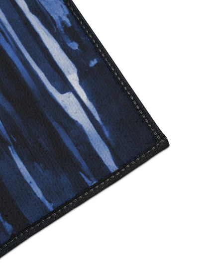 Striped Deep Blue 48" x 72" Heavy Duty Floor Mat