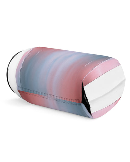 Gray Sea Pink Fog 12 oz Can Cooler Sleeve
